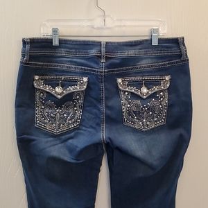 Apt 9 embellished buttoned pocket jeans